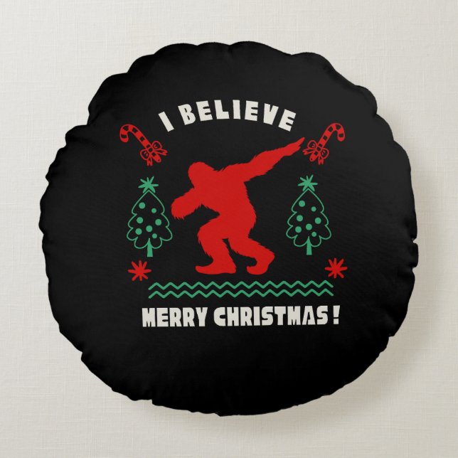 Bigfoot: Ajoutez une touche sauvage à vo Rond Kussen (Voorkant)