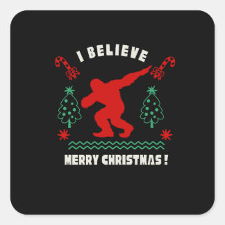 Bigfoot: Ajoutez une touche sauvage à vo Vierkante Sticker