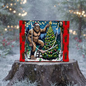 Bigfoot aka Sasquatch Thema Kerstmis Groot Cadeauzakje