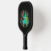 Bigfoot Alien Alliance - Grappige Scifi Cryptid Pickleball Paddle (Links)