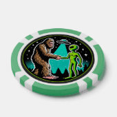 Bigfoot Alien Alliance - Grappige Scifi Cryptid Poker Chips (Enkel)
