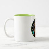 Bigfoot Alien Alliance - Grappige Scifi Cryptid Tweekleurige Koffiemok (Links)