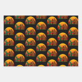 Bigfoot Alien Beer Time Sunset Forest Inpakpapier Vel (Voorkant 3)