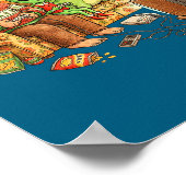 Bigfoot Alien Nessie Mothman Retro Gaming Christma Poster (Hoek)