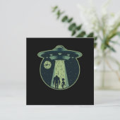 Bigfoot Alien Sasquatch UFO Abduction Aliens Gift Kaart (Staand voorkant)