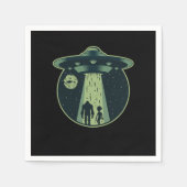 Bigfoot Alien Sasquatch UFO Abduction Aliens Gift Servet (Voorkant)