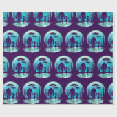 Bigfoot Alien UFO Cadeaupapier (Vlak)