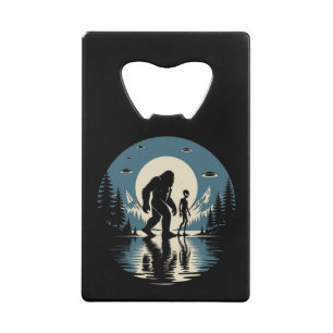 Bigfoot Alien UFO Cryptid Flesopener Creditkaart Flessenopener