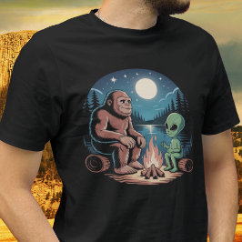Bigfoot Alien UFO Cryptid Nacht Paranormal T-shirt