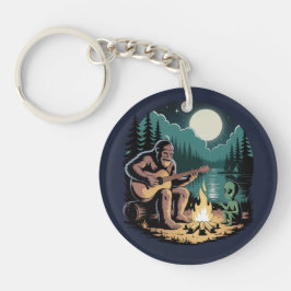 Bigfoot Alien UFO Cryptid Paranormale Ontmoeting Sleutelhanger