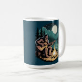 Bigfoot Alien UFO Cryptid Paranormale Ontmoetingsm Koffiemok (Voorkant rechts)