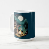 Bigfoot Alien UFO Cryptid Paranormale Ontmoetingsm Koffiemok (Voorkant links)