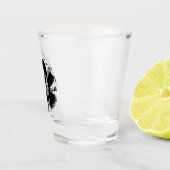 Bigfoot Alien UFO Cryptid Shotglazen Shot Glas (Rechts)