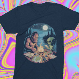 Bigfoot Alien UFO Cryptid Tafelblad RPG Paranormaa T-shirt