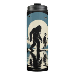 Bigfoot Alien UFO Cryptid Tumbler Thermosbeker
