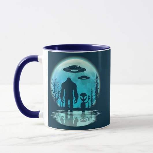 Bigfoot Alien UFO Disclosure Conspiracy Gift Mok (Links)