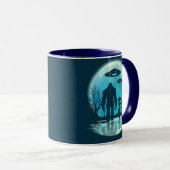 Bigfoot Alien UFO Disclosure Conspiracy Gift Mok (Voorkant rechts)