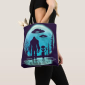 Bigfoot Alien UFO Disclosure Conspiracy Gift Tote Bag (Dichtbij)