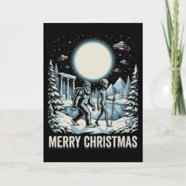 Bigfoot Alien UFO Piramide Kerstmis Cryptid Myster Kaart