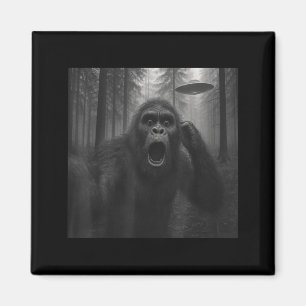 Bigfoot Alien Ufo Selfie Grappige Sasquatch Meme M Magneet