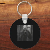 Bigfoot Alien Ufo Selfie Grappige Sasquatch Meme M Sleutelhanger (Voorkant)