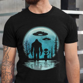 Bigfoot Alien UFO T-shirt