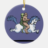 Bigfoot, Alien, Unicorn Keramisch Ornament (Voorkant)