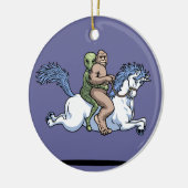 Bigfoot, Alien, Unicorn Keramisch Ornament (Links)