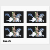 Bigfoot, Alien, Unicorn Rechthoekige Sticker (Vel)