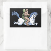 Bigfoot, Alien, Unicorn Rechthoekige Sticker (Tas)