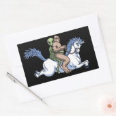 Bigfoot, Alien, Unicorn Rechthoekige Sticker (Envelop)