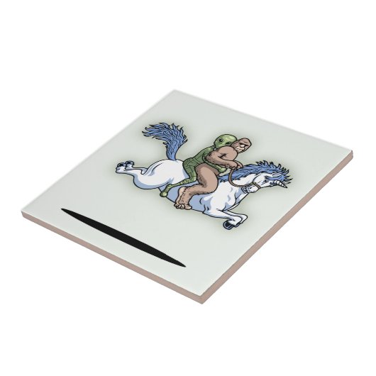 Bigfoot, Alien, Unicorn Tegeltje (Zijkant)