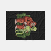 Bigfoot Alien Video Games Gaming Sasquatch Ufo Men Fleece Deken (Voorkant (Horizontaal))