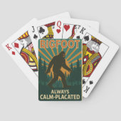 Bigfoot – Always Calm-Placated Playing Cards Pokerkaarten (Achterkant)