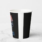 Bigfoot America Rock Amerikaanse Vlag Patriottisch Papieren Bekers (Links)