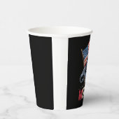 Bigfoot America Rock Amerikaanse Vlag Patriottisch Papieren Bekers (Rechts)