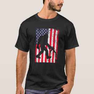 Bigfoot American Flag 2e wijziging T-shirt