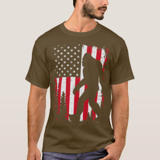 Bigfoot American Flag 4 juli (2) T-shirt