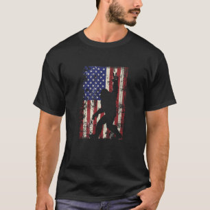 Bigfoot American Flag 4 juli Patriotic T-shirt