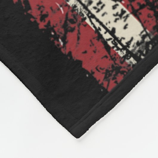 Bigfoot American Flag 4 juli patriottisch Fleece Deken (Hoek)
