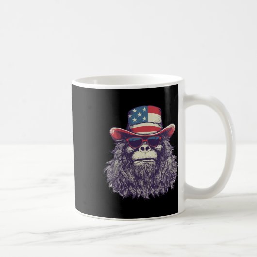 Bigfoot American Flag Pet 4 juli Patriotic SA Koffiemok