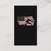 Bigfoot American Flag  Sasquatch Visitekaartje (Voorkant)