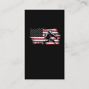 Bigfoot American Flag  Sasquatch Visitekaartje