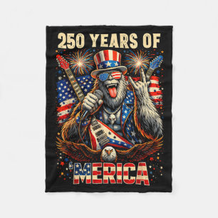 Bigfoot amerika rock 4 juli 250 verjaardag VS Fleece Deken