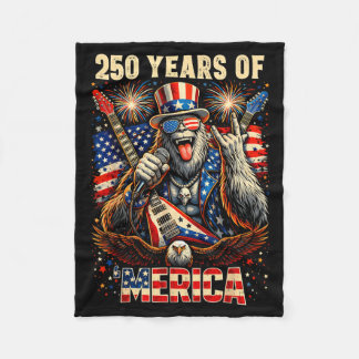 Bigfoot amerika rock 4 juli 250 verjaardag VS Fleece Deken