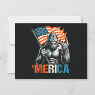 Bigfoot Amerika Rock Amerikaanse Vlag Kaart
