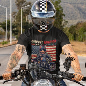 Bigfoot Amerikaanse vlag 4 juli vieringen T-shirt