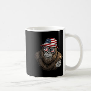 Bigfoot Amerikaanse Vlag Patriottische Sasquatch 4 Koffiemok