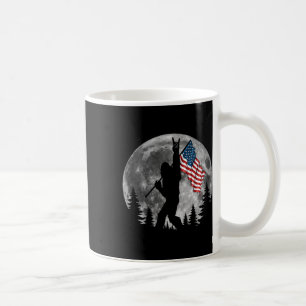 Bigfoot Amerikaanse vlag Sasquatch Patriottische 4 Koffiemok