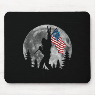Bigfoot Amerikaanse Vlag Sasquatch Patriottische 4 Muismat